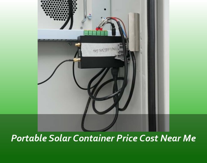 Portable Solar Container Price Cost Near Me